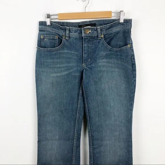Marc Jacobs Boot Cut Pink Accent Pocket Jeans Sz 6
