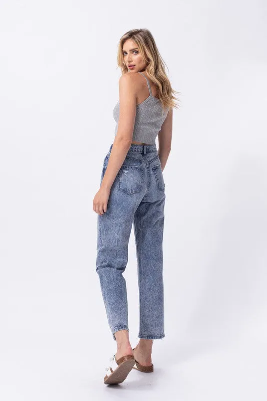 Medium Acid Straight Denim
