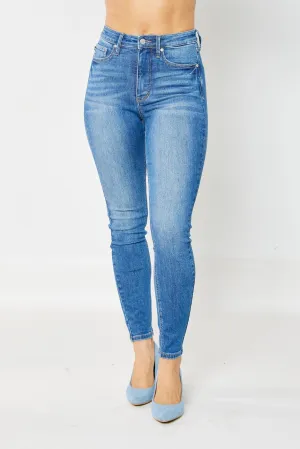Medium High Waist Tummy Control Classic Skinny Judy Blue Jeans 7/16/24 8752