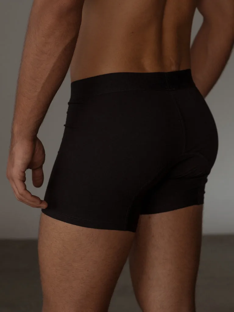 MEN CLASSIC COTTON BOXER - BLACK