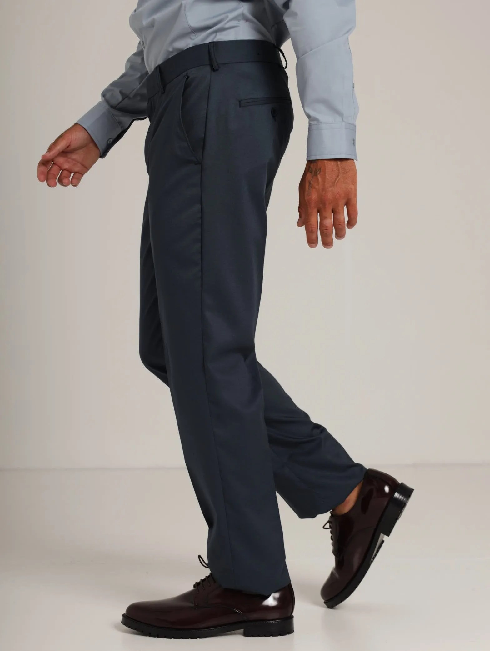 Men's Basic Formal Trouser - Dark Blue