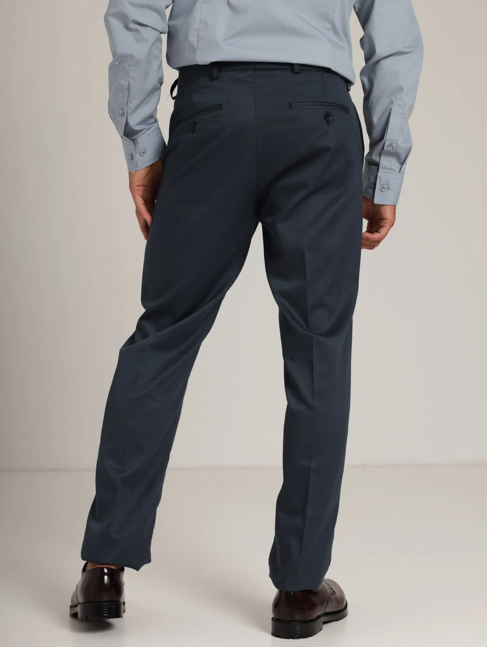 Men's Basic Formal Trouser - Dark Blue