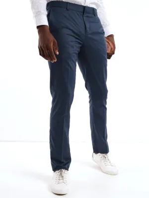 Men's Basic  Formal Trouser - Dark Blue