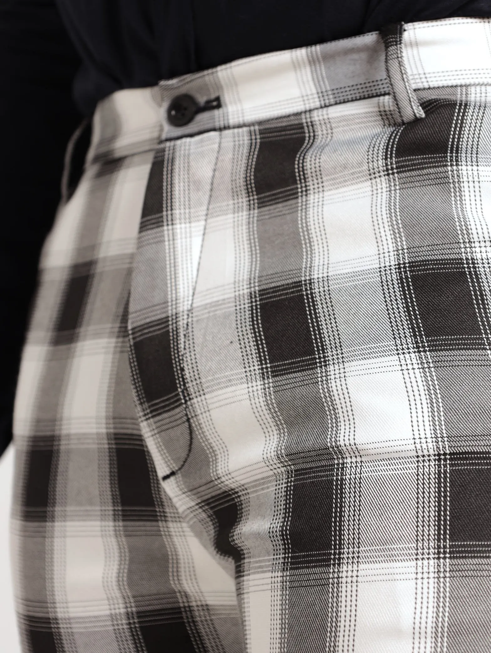 Men's Check Pant - White/Black