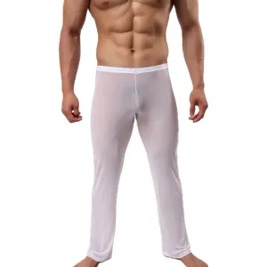 Mens Mesh Sheer Stretch Lounge Pants