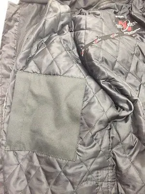 MEN'S MOTORCYCLE RACER TEXTILE JACKET WITH REFLECTIVE STRIPES WITH ARMOUR INSIDE