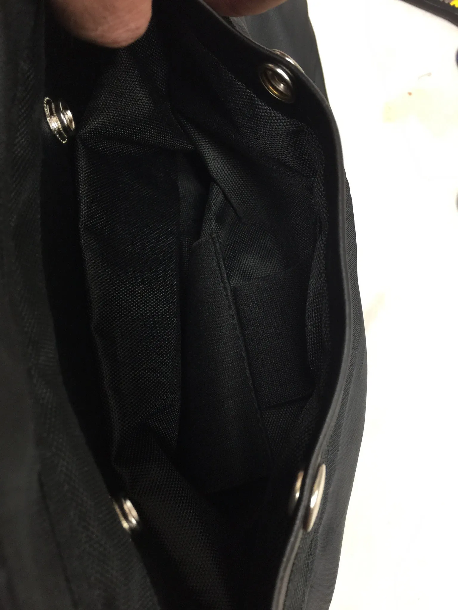 Men's Motorcycle side lace vest with kidney padding & Gun pockets inside