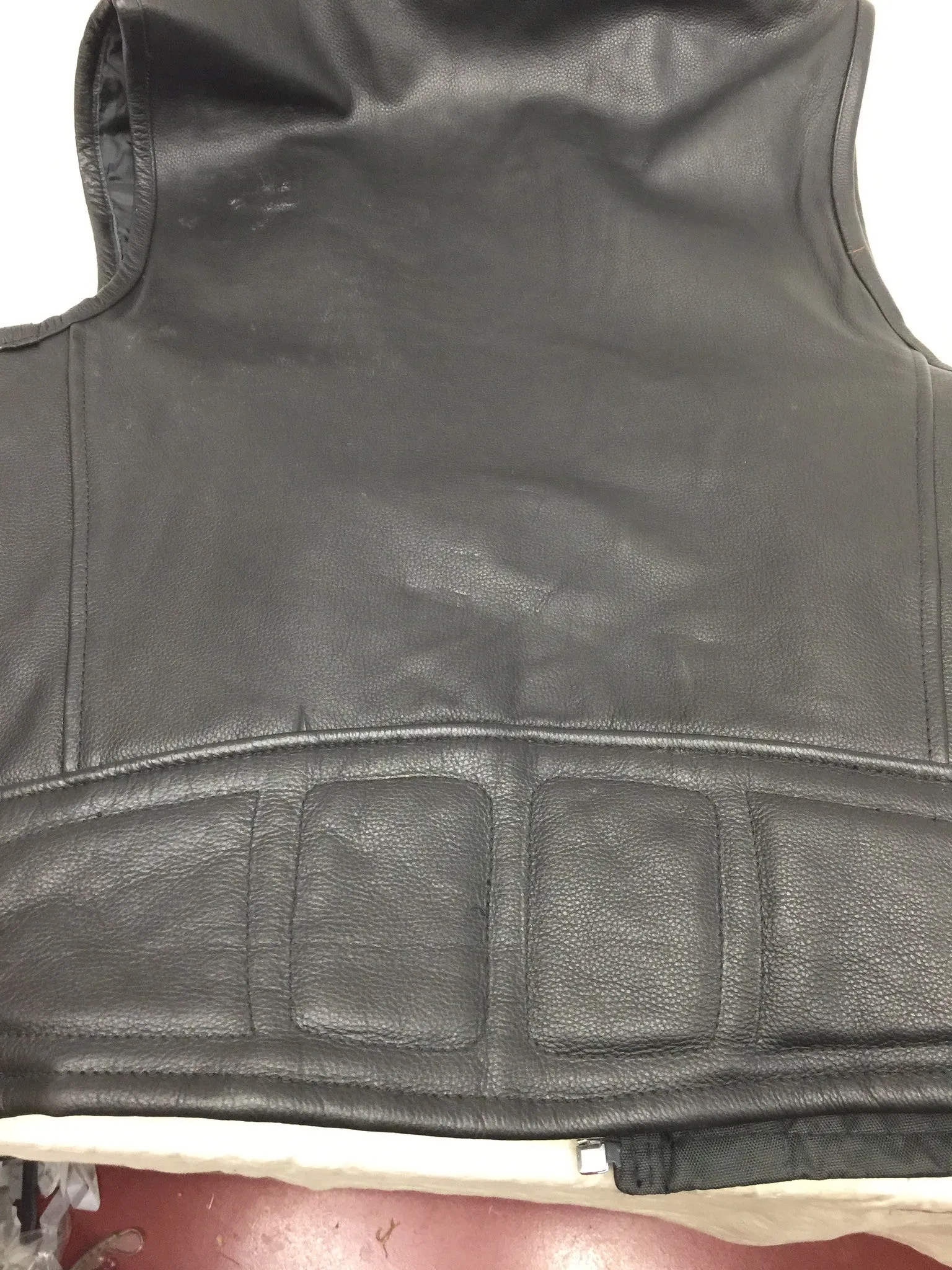 Men's Motorcycle side lace vest with kidney padding & Gun pockets inside