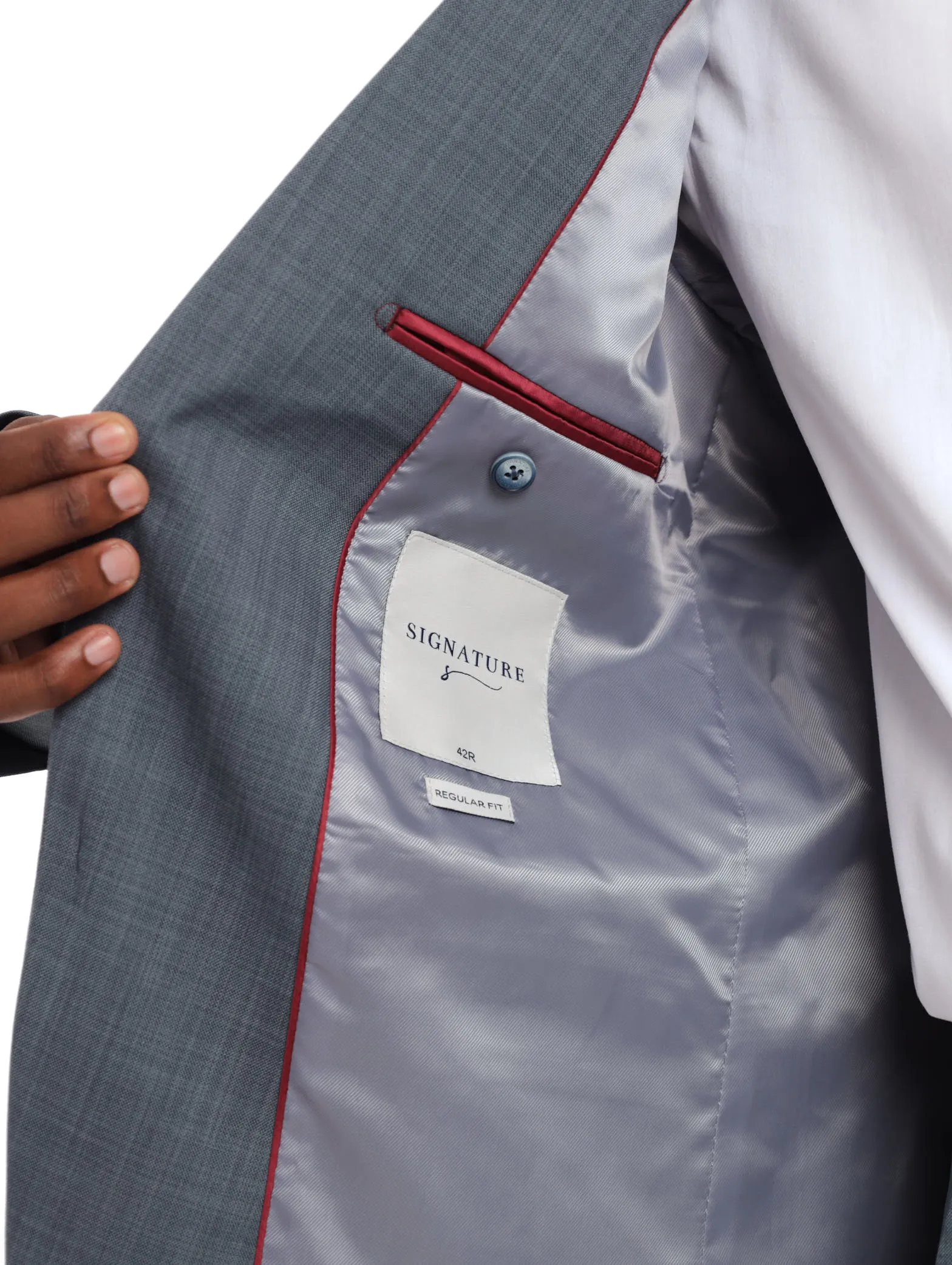 Men's Regular Essential Suit Jacket - Dark Blue