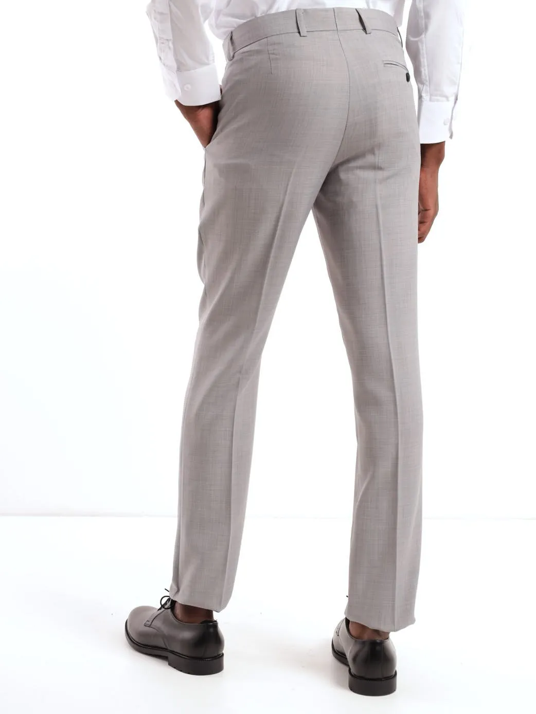 Men's Regular Fit Essential Suit Trouser - Grey