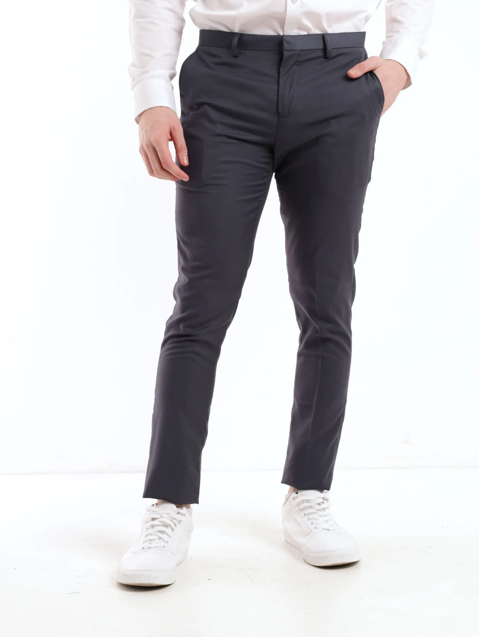 Men's Skinny Suit Trouser - Dark Blue