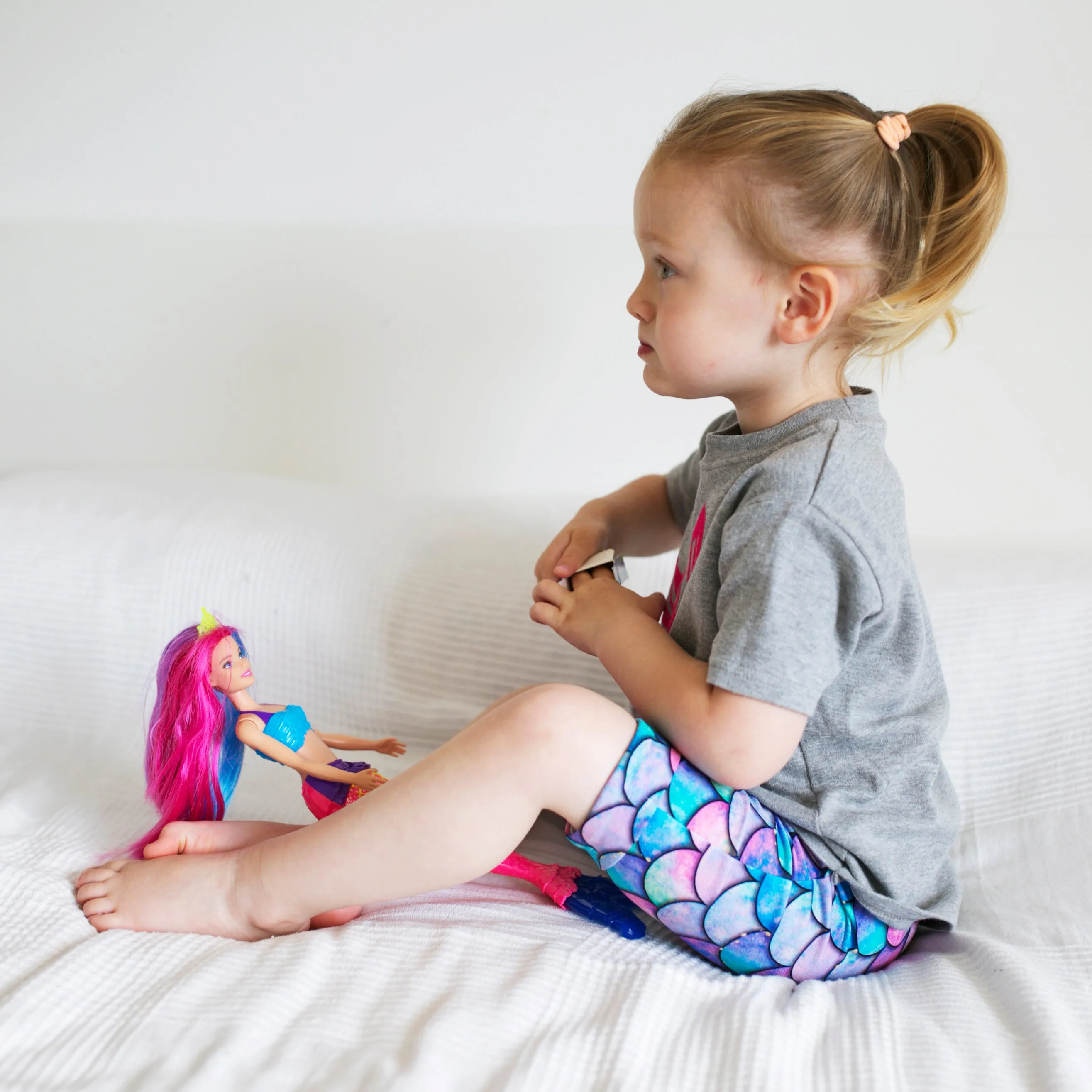 Mermaid Print Shorts