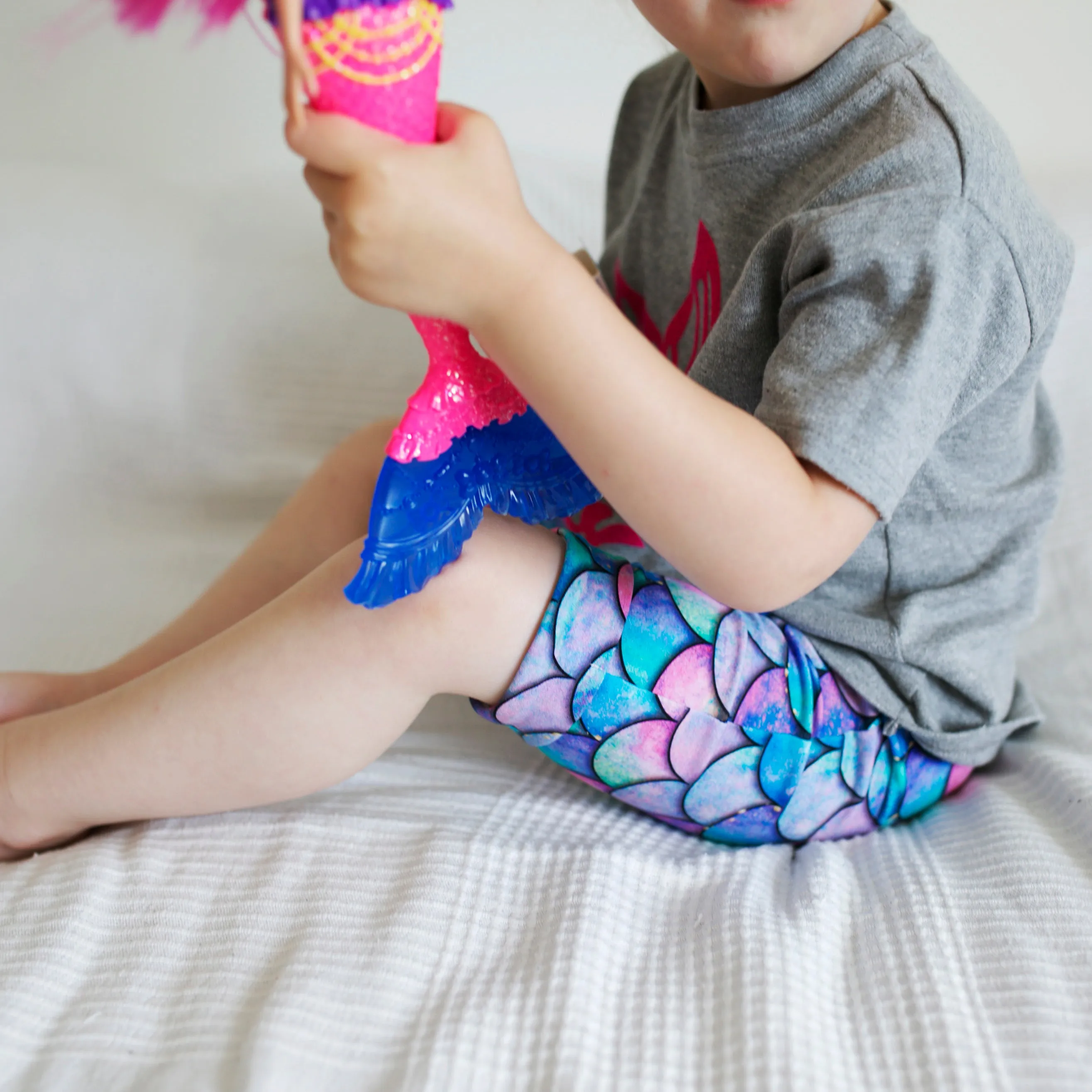 Mermaid Print Shorts