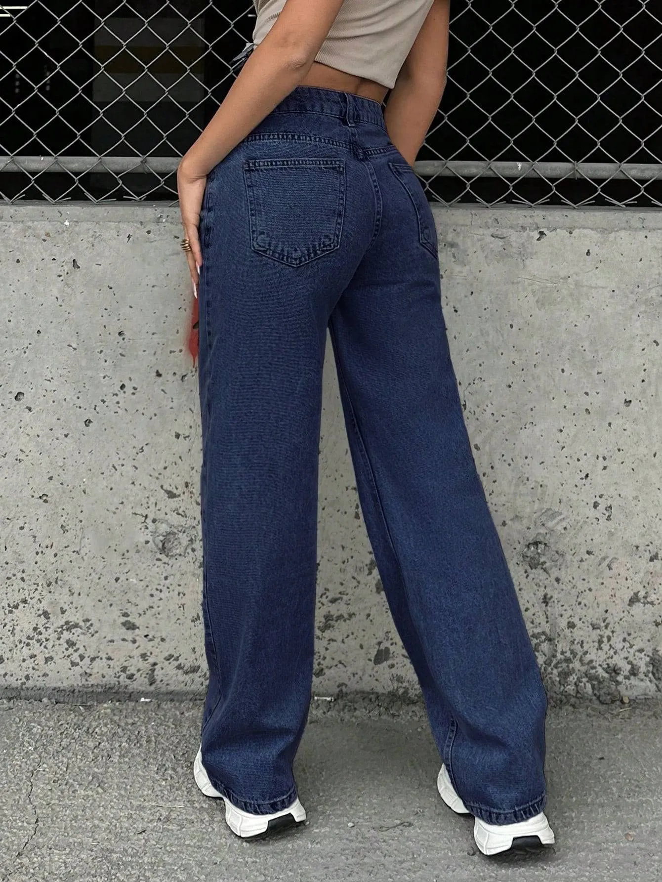 Metro Flow High-Waist Stretch Denim
