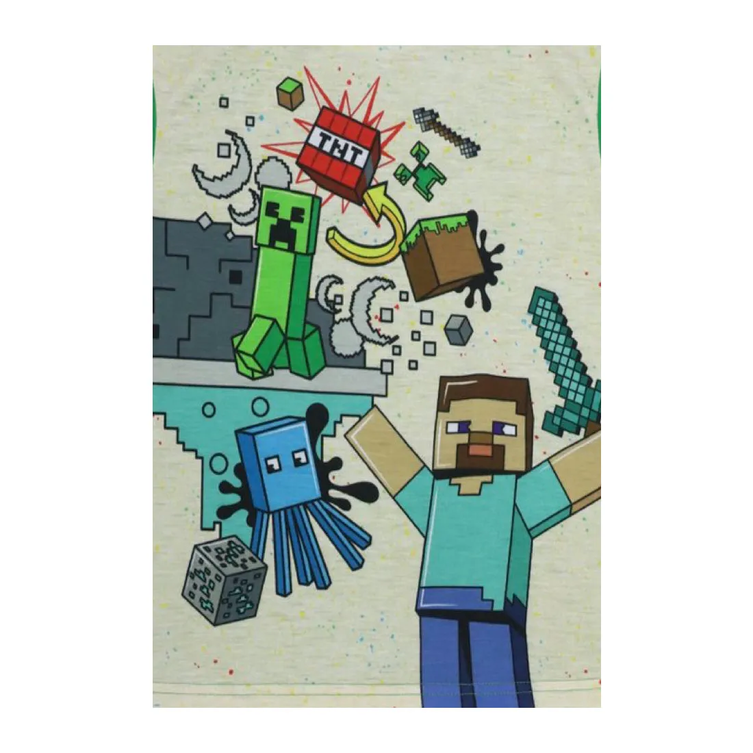 Minecraft Boys Pajamas Short Sleeve Kids PJs 2pc Set