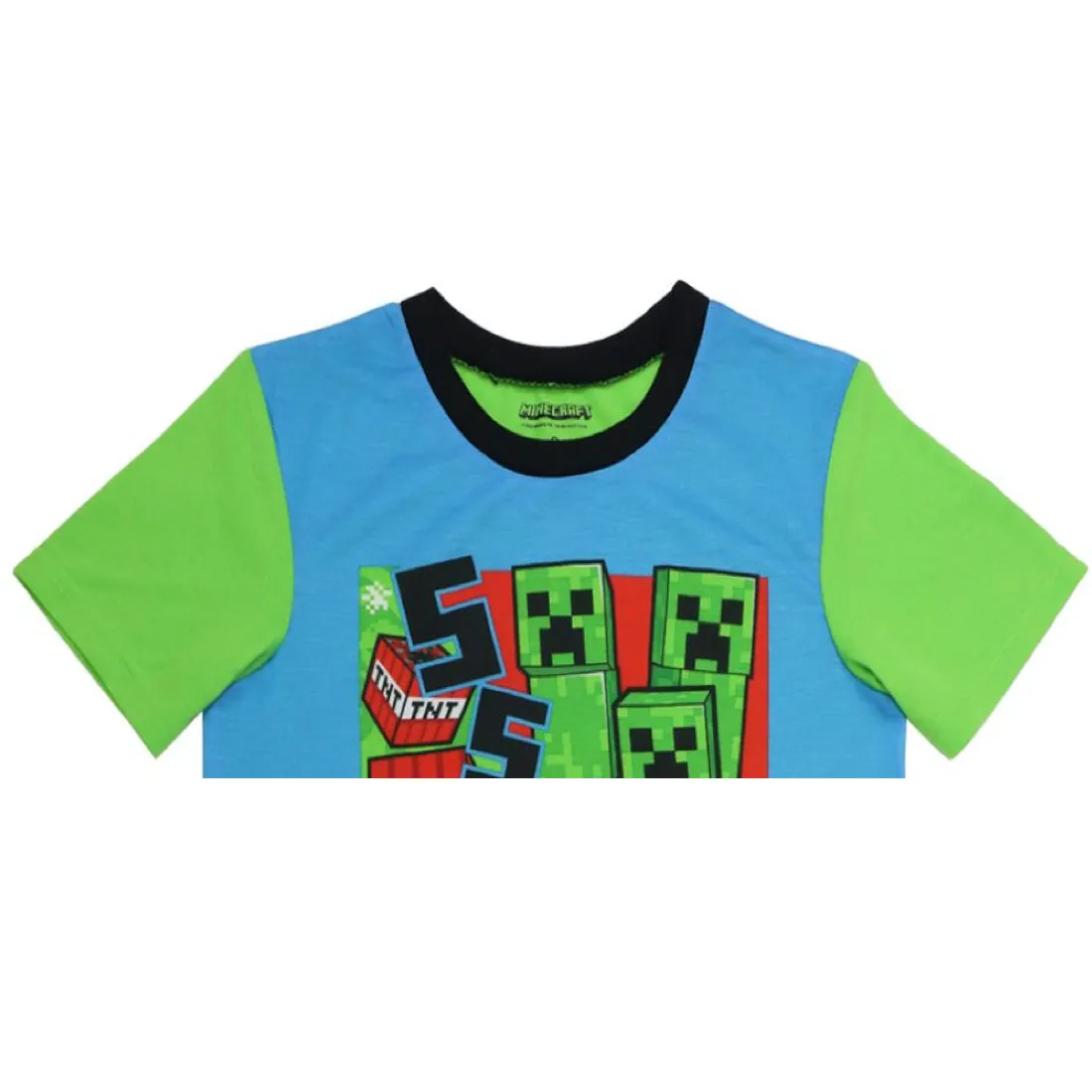 Minecraft Boys Pajamas Short Sleeve Kids PJs 2pc Set
