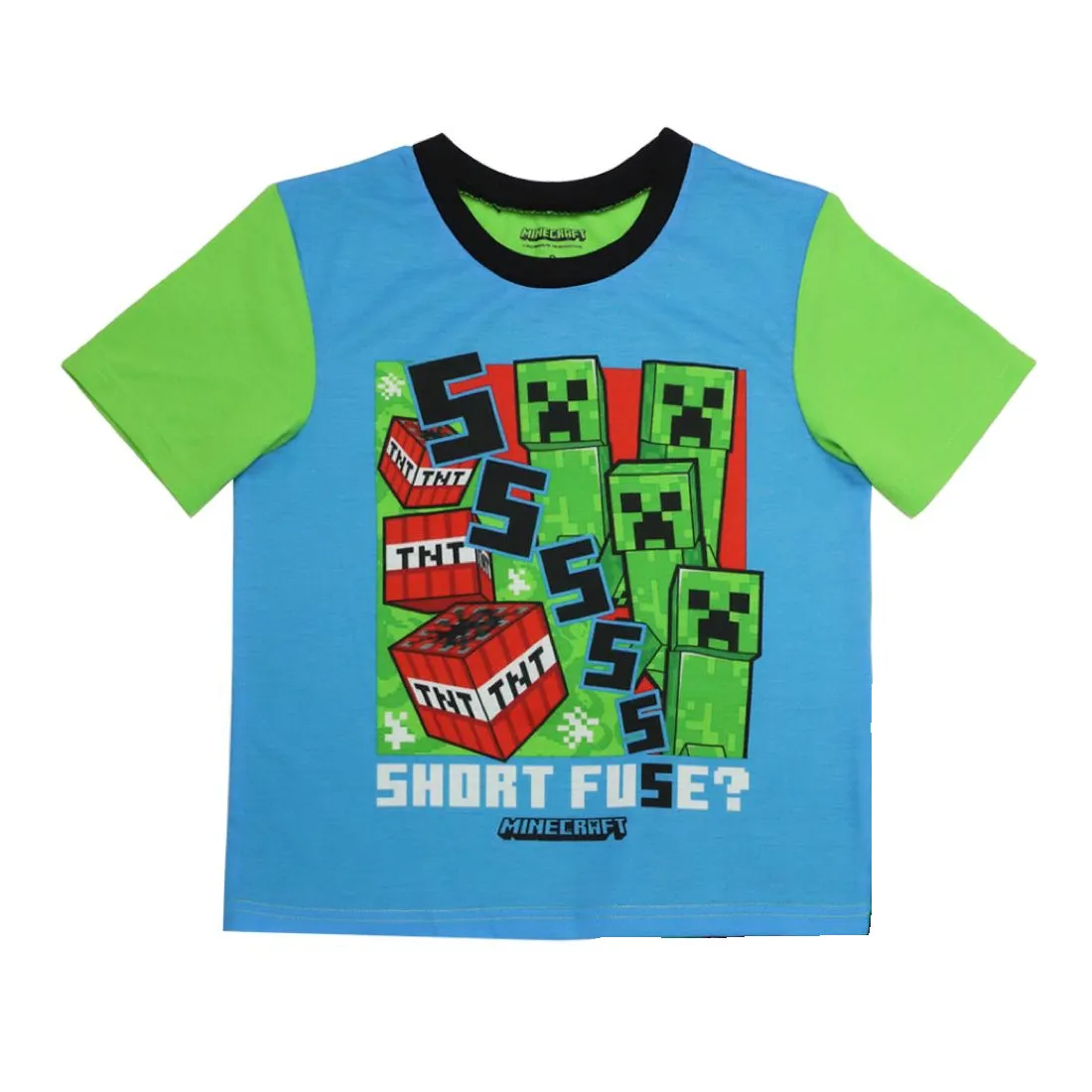 Minecraft Boys Pajamas Short Sleeve Kids PJs 2pc Set