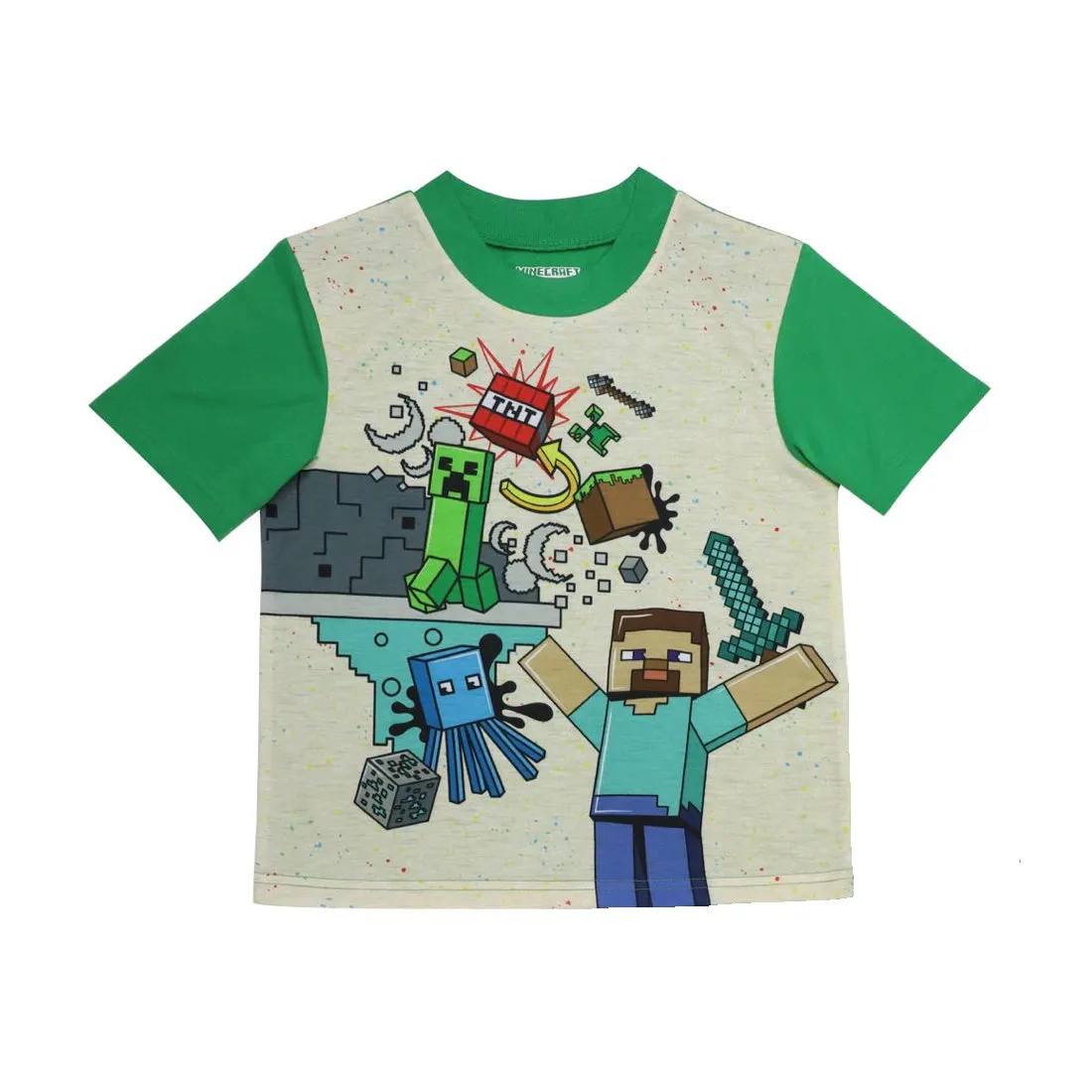 Minecraft Boys Pajamas Short Sleeve Kids PJs 2pc Set