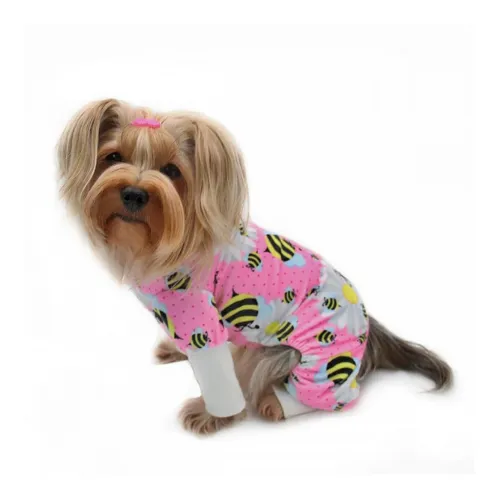 Minky Stretch Pajamas — Bumblebees   Flowers