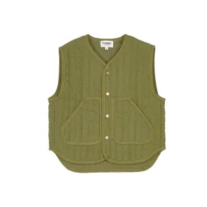 MISO Olive Quilted vest