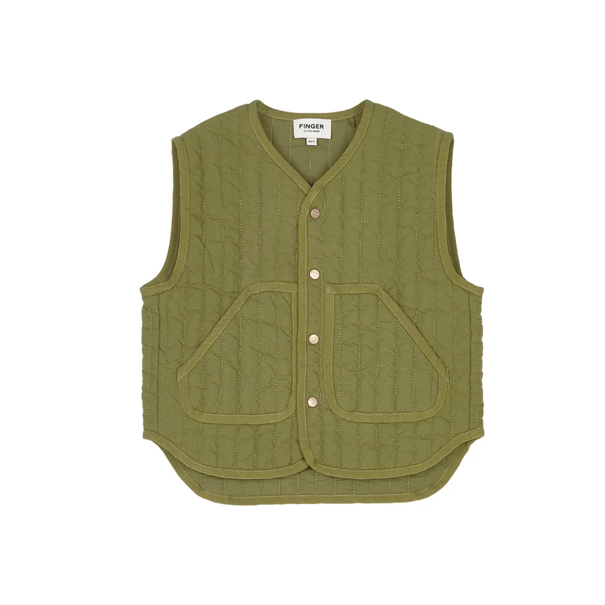 MISO Olive Quilted vest