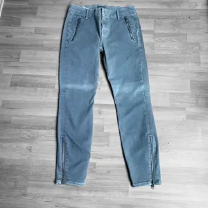 Mother Crop Zip Muse Jeans Size 25 Gray
