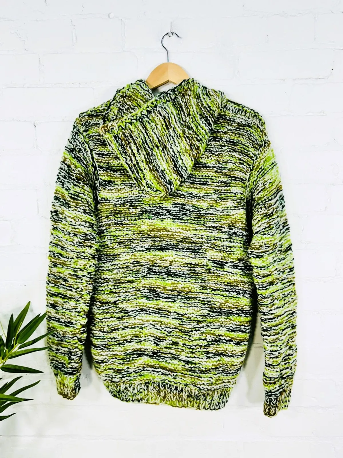 Multi Tonal Knitted Hoodie
