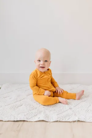 Mustard Pajama Romper