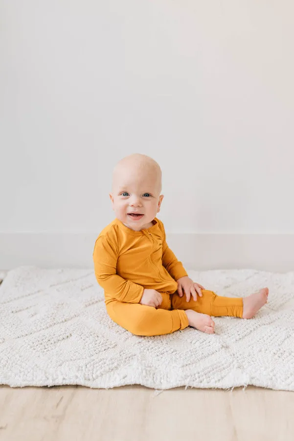 Mustard Pajama Romper