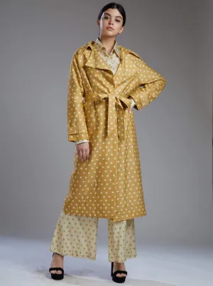 Mustard Polka Dot Coat