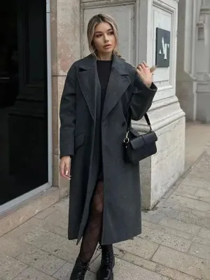 Myla | Elegant Wool Trench Coat