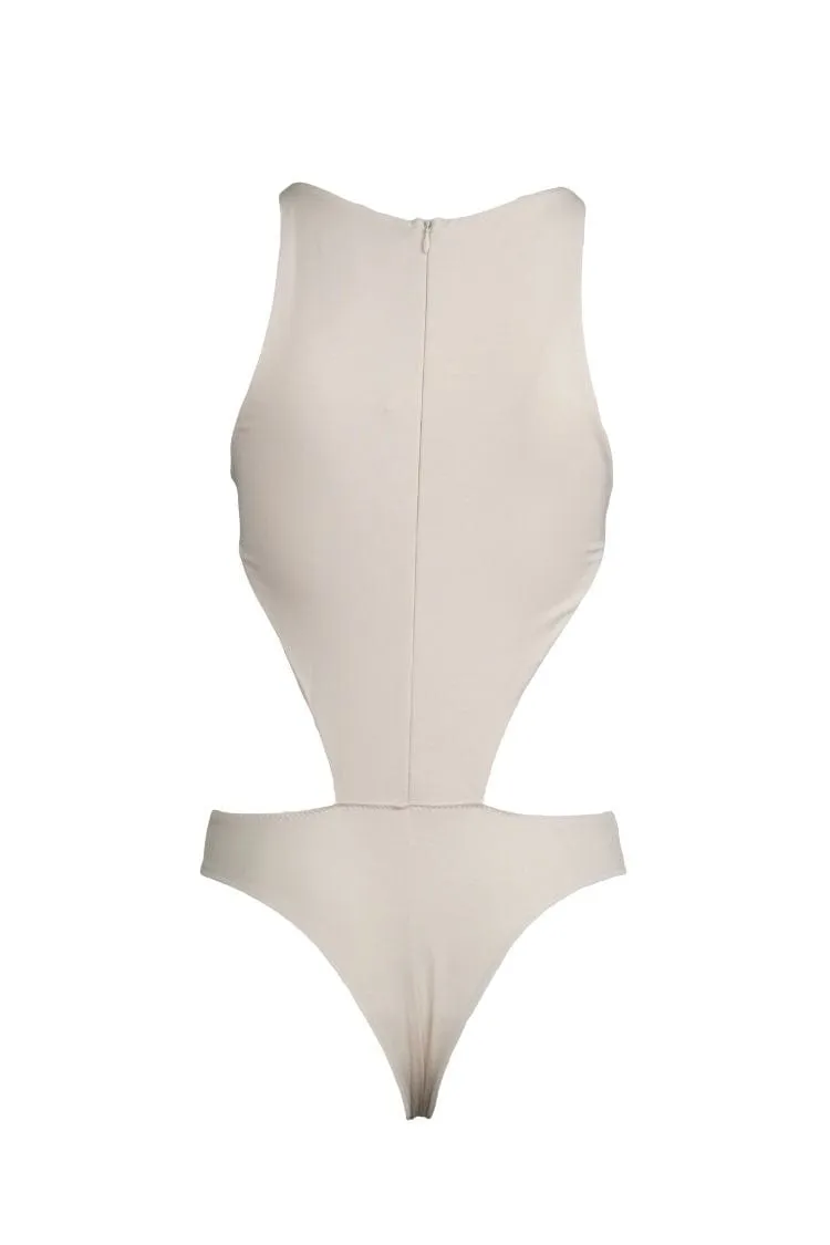 Naked Instinct Bodysuit - Cream