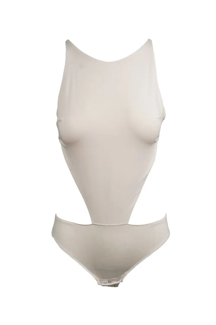 Naked Instinct Bodysuit - Cream