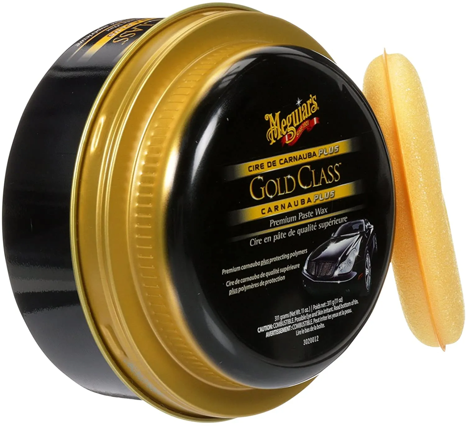 New Meguiar's Gold Class Carnauba Plus Premium Paste Wax, 311g