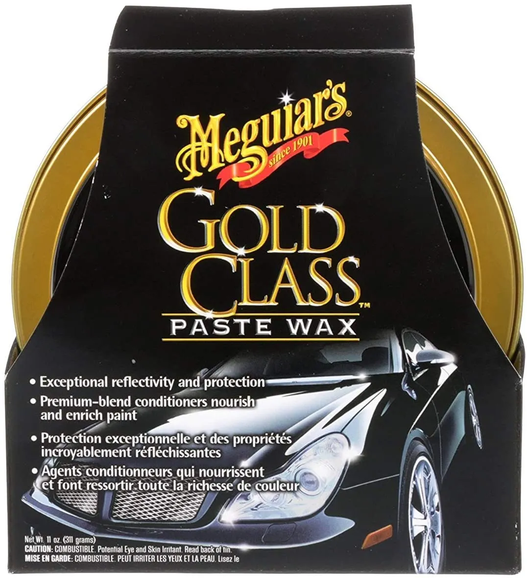New Meguiar's Gold Class Carnauba Plus Premium Paste Wax, 311g