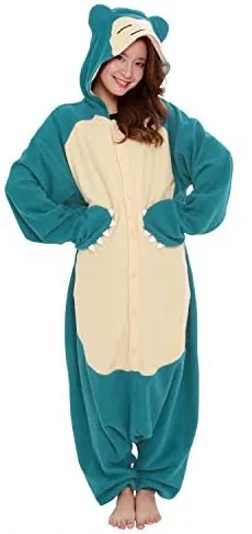 New SAZAC Fleece Pokemon Kabigon Snorlax Kigurumi Onesie Oversized Adult Sz S Retails $75 