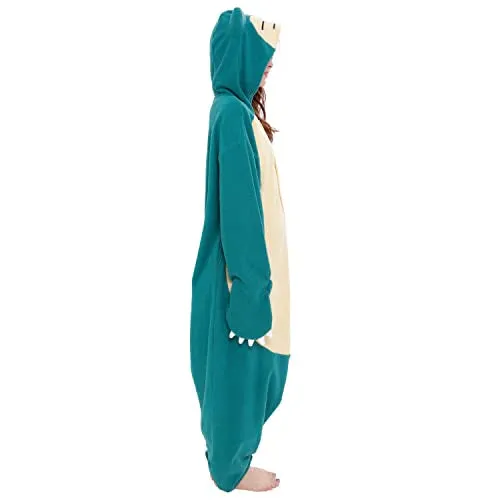 New SAZAC Fleece Pokemon Kabigon Snorlax Kigurumi Onesie Oversized Adult Sz S Retails $75 