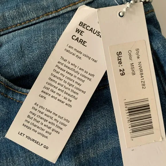 NWT Hudson Jeans Vivid Denim Mini Skirt Size 29