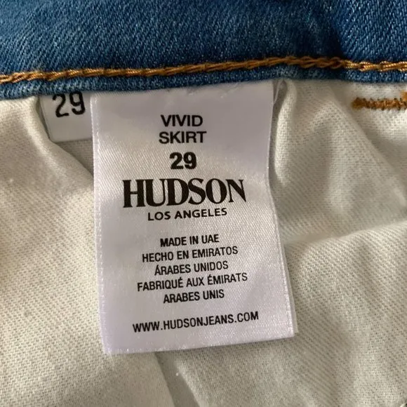 NWT Hudson Jeans Vivid Denim Mini Skirt Size 29