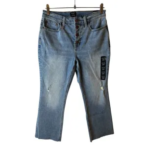 NWT J Crew Petite Women's High Rise Flare Crop Button Fly Jeans Size Petite 29P