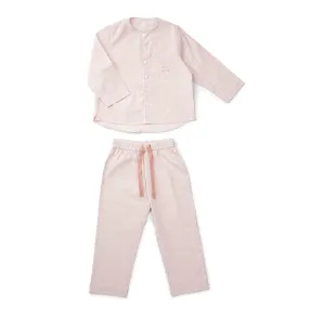 Olly Pyjamas Set - Y/D stripe: Rose/white