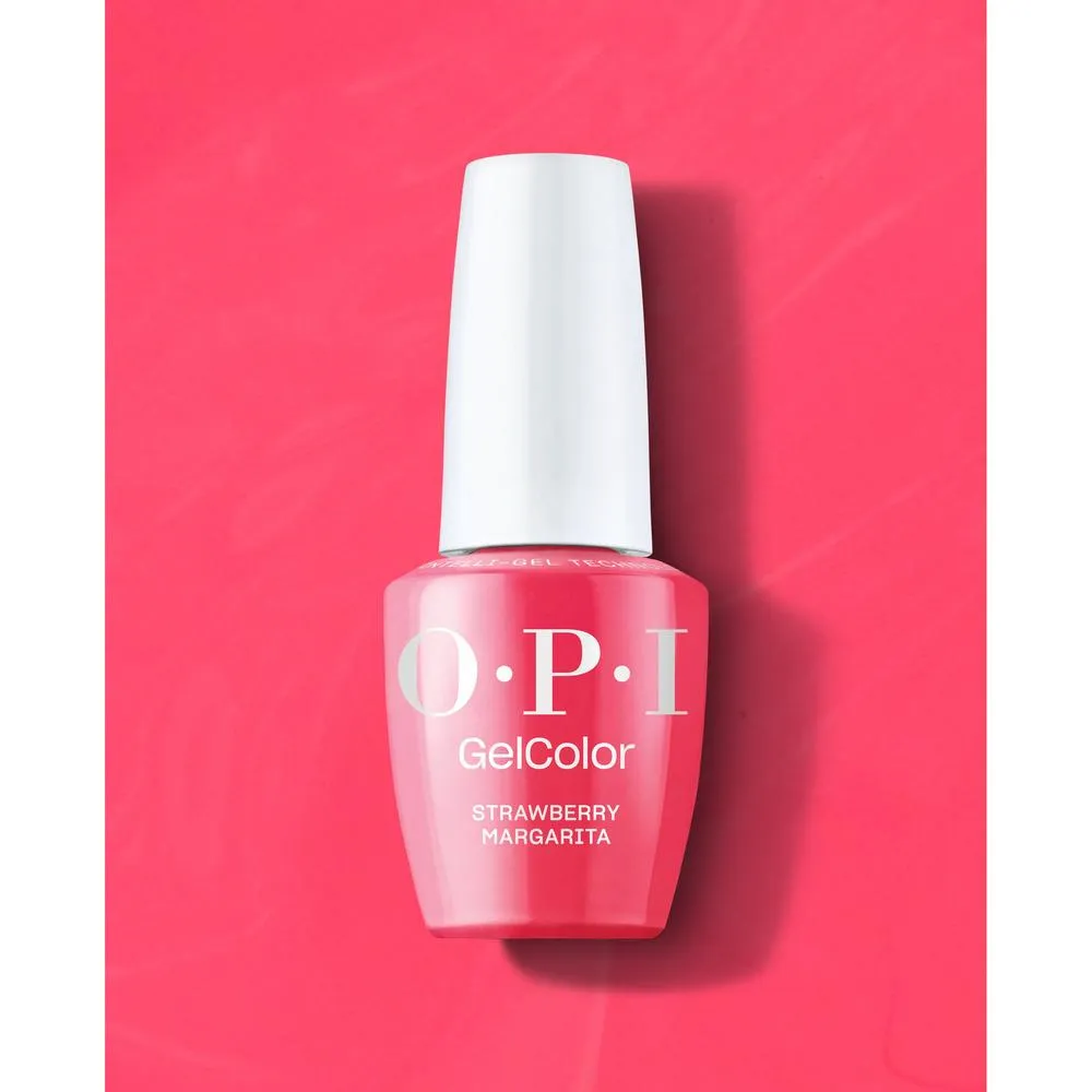 OPI GelColor Gel Nail Polish - Strawberry Margarita (Creme) with OPI Intelli-Gel Technology™ / 0.5 oz.
