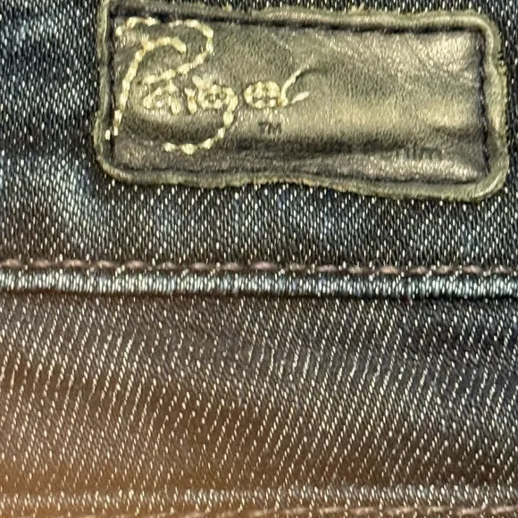 Paige Bel Air Classic Boot Cut Dark Wash Jeans 27