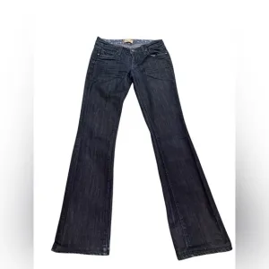 Paige Bel Air Classic Boot Cut Dark Wash Jeans 27