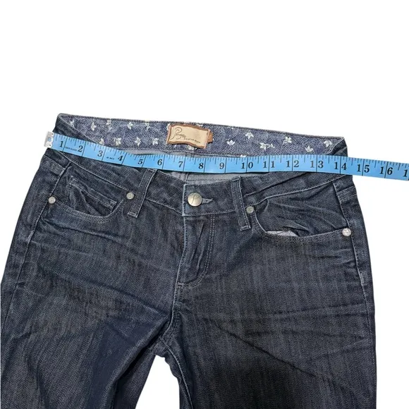 Paige Bel Air Classic Boot Cut Dark Wash Jeans 27