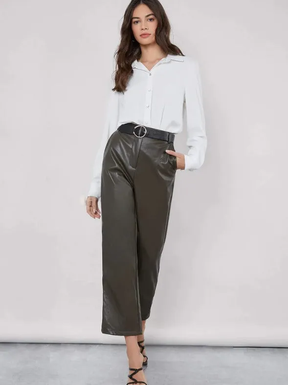 Parien Fold Pleated Back Solid Shirt Workwear