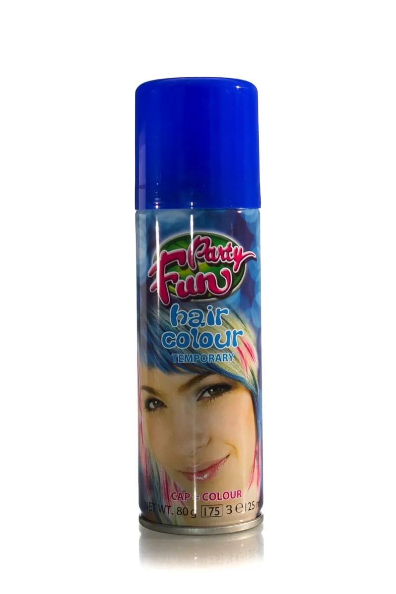 Party Fun Hair Colour Temporary Spray 125ml  |  125ml/80g, Various Colours