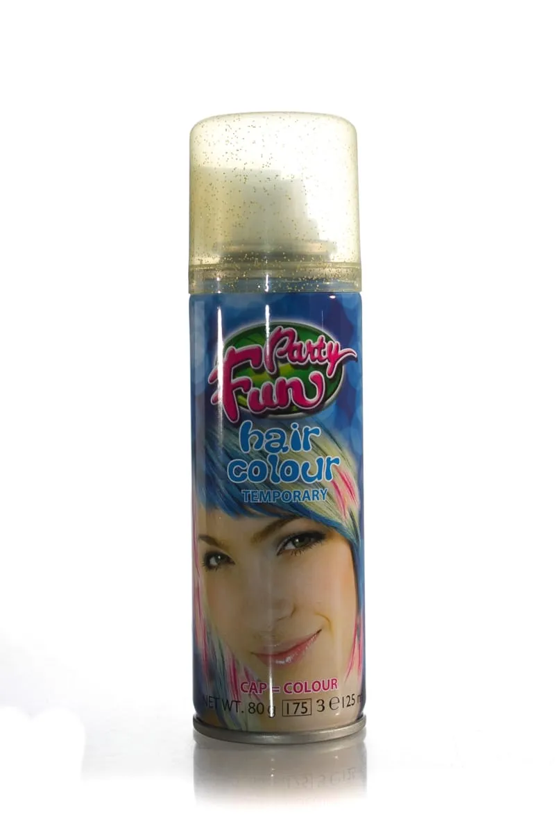 Party Fun Hair Colour Temporary Spray 125ml  |  125ml/80g, Various Colours