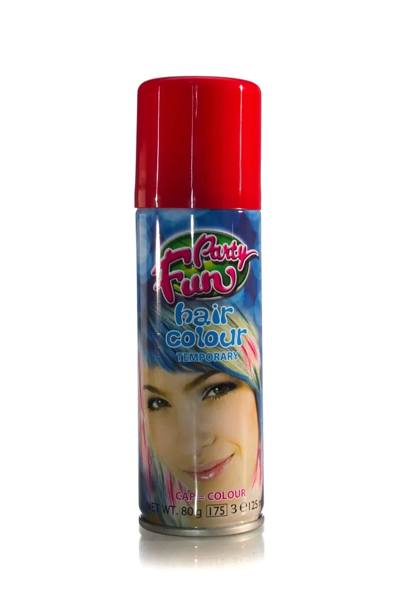 Party Fun Hair Colour Temporary Spray 125ml  |  125ml/80g, Various Colours