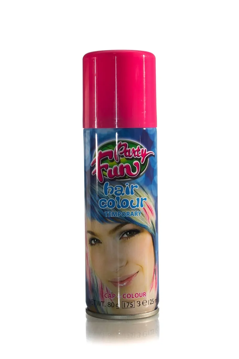 Party Fun Hair Colour Temporary Spray 125ml  |  125ml/80g, Various Colours